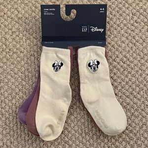 Brand new! Gap Minnie Mouse Crew Socks 4-5 years